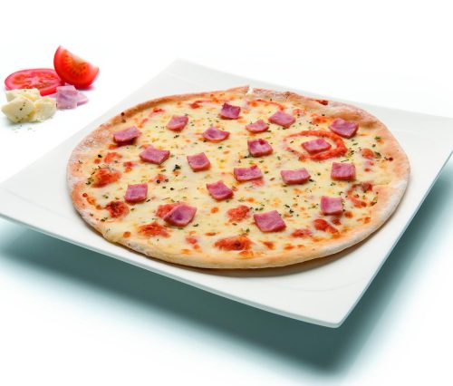 PIZZA ARTESANA JAMON Y QUESO