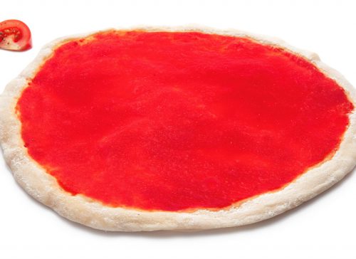 BASE PIZZA ARTESANA CON TOMATE