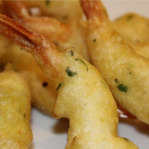 GAMBA REBOZADA AJO PEREJIL