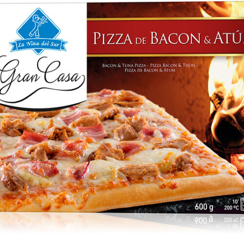 PIZZA FAMILIAR ATÚN Y BACÓN