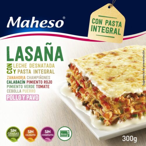 LASAÑA CON PASTA INTEGRAL